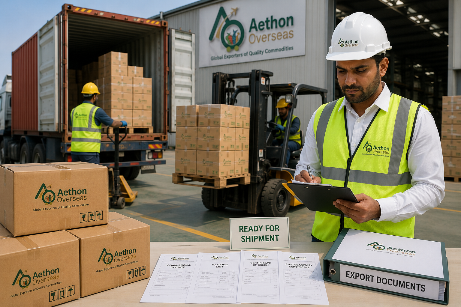 Private-label order shipped to destination port